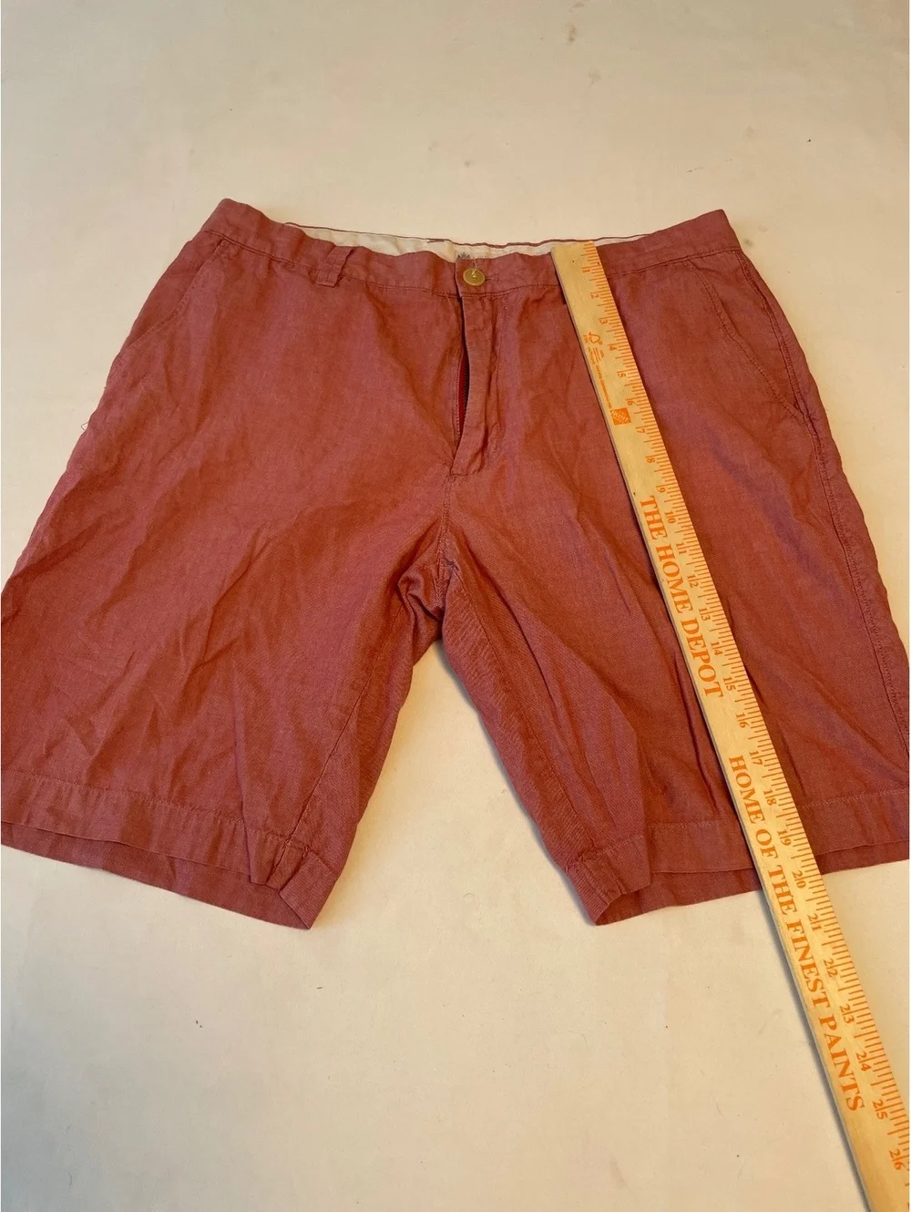 J.Crew Men's Red Cotton Chino Shorts Size 38